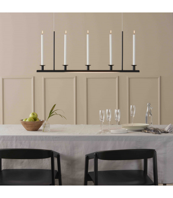Plafonnier DOWNTOWN Noir 1 ampoule