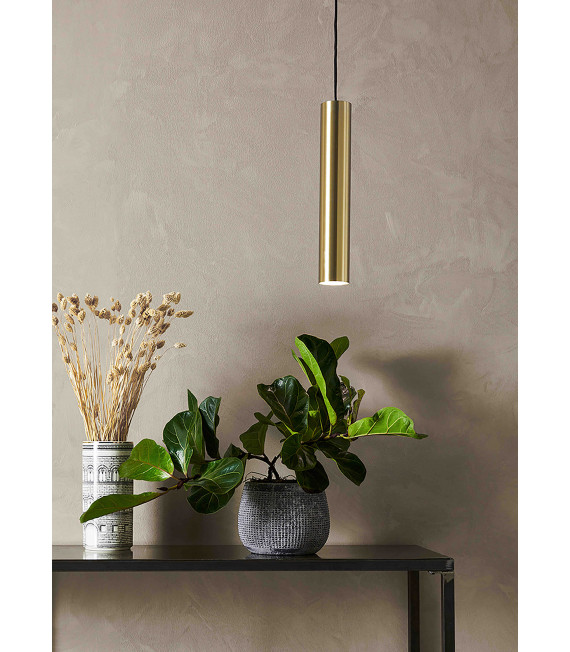 RUBEN pendant lamp Brushed brass 1 bulb