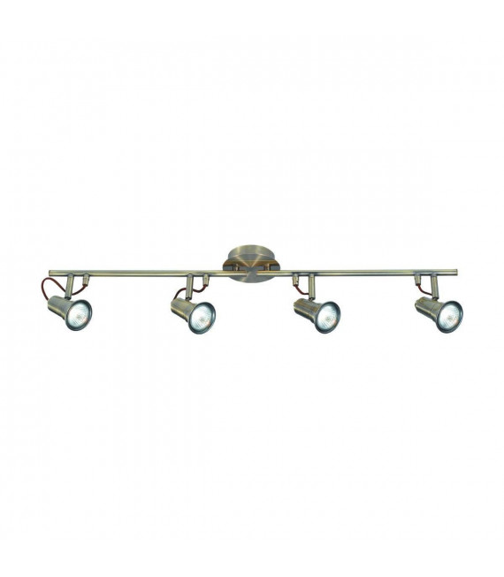 Plafoniera eros in ottone antico, 78cm, 4 luci