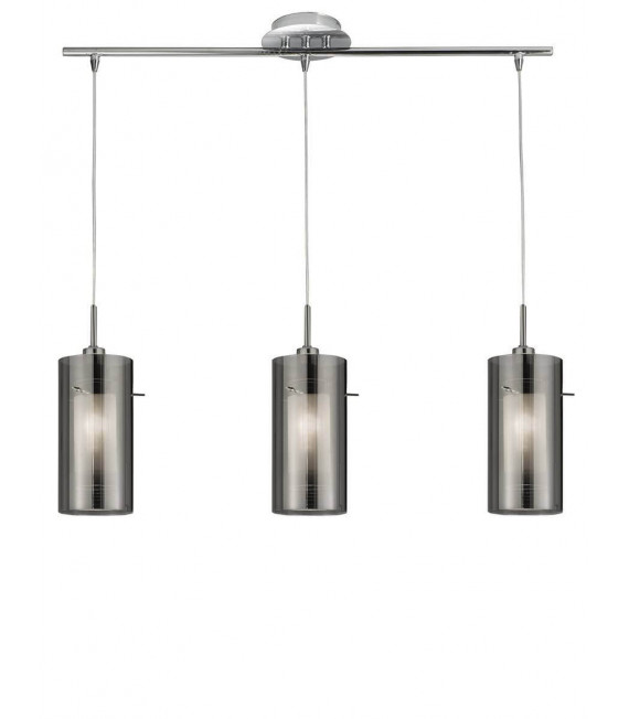 plafonnier ventilateur vintage 2 ampoules e27 max 60w brun patiné