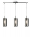 plafonnier ventilateur vintage 2 ampoules e27 max 60w brun patiné