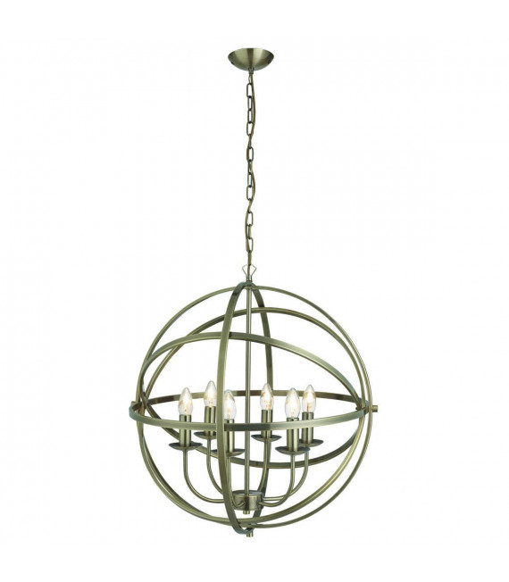 plafonnier ventilateur vintage 2 ampoules e27 max 60w brun patiné